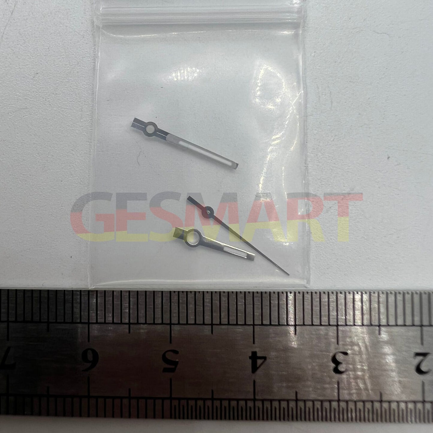 Silver trim green luminous watch hands for NH35/NH36/4R/7S movements