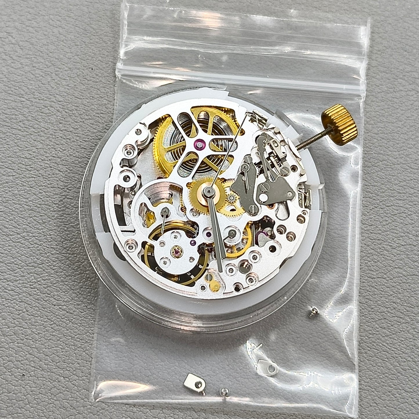 Silver Dandong 4130 Hollow Automatic Mechanical Movement #SL4802