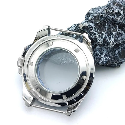 44MM Watch Case For NH35A/NH36 Movement Replacement Parts Stainless Steel Mechanical Watch Case For NH35A/NH36 Movement Case
