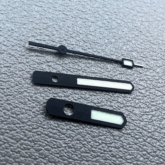 Green+Orange Lume Black Matted Trim Watch Hands for SKX007/SPR777 NH35A/NH36