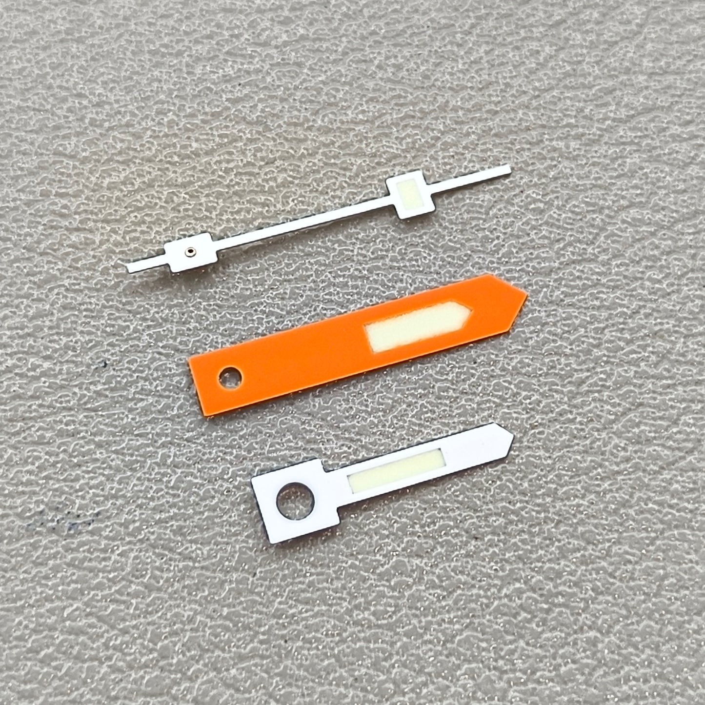C3 Green Lume Orange+White Trim Vintage Watch Hands for NH34 NH35 NH36 NH38