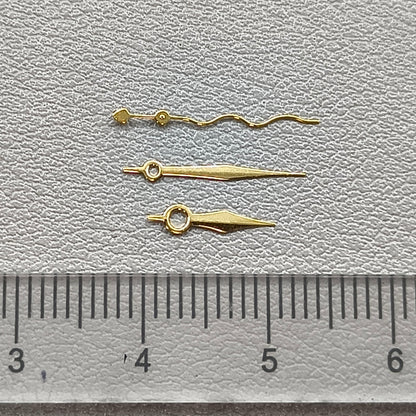 Golden Trim Wave Watch Hands for NH34 NH35 NH36 NH38 NH39 NH70 NH72
