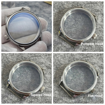 42MM Waterproof Stainless Polished Watch Case for ETA6497 Seagull ST36 Movement