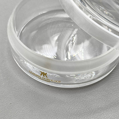Quartz Glass Sealed Watch Oil Benzine Cup with Anti-Leak Cover Repair 90x35mm