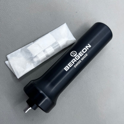Swiss Bergeon 5011 watch case pump tool for safely removing glass on monobloc watch cases