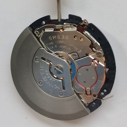 Seiko 5M63A quartz movement watch repair part from Japan for precise watch maintenance