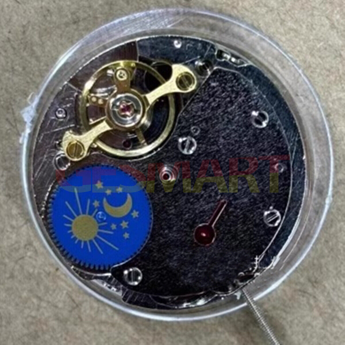 China Made New 7120 automatic watch with mechanical movement, 24-hour display at 3, moon phase at 6.