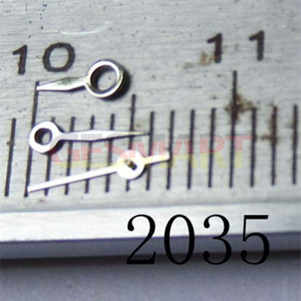 5mm silver arrow-shaped watch hand for Miyota 2035 & 2115 movement, sleek accessory.