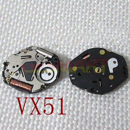 Japan Made Hattori Epson TMI VX51 quartz watch movement with stem, precise timekeeping component for repairs