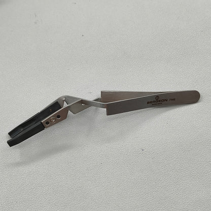 Swiss Bergeon 7140 Cross Locking Tweezers for Crystals and Dials