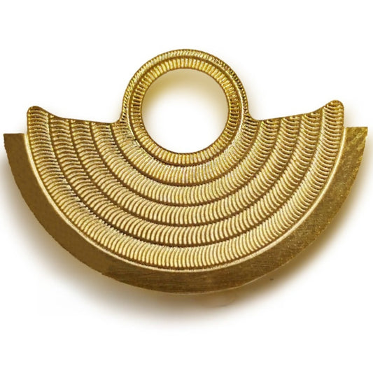 Golden Ripple Pattern Metal Rotor Oscillating Weight Overlay For  NH35 NH36