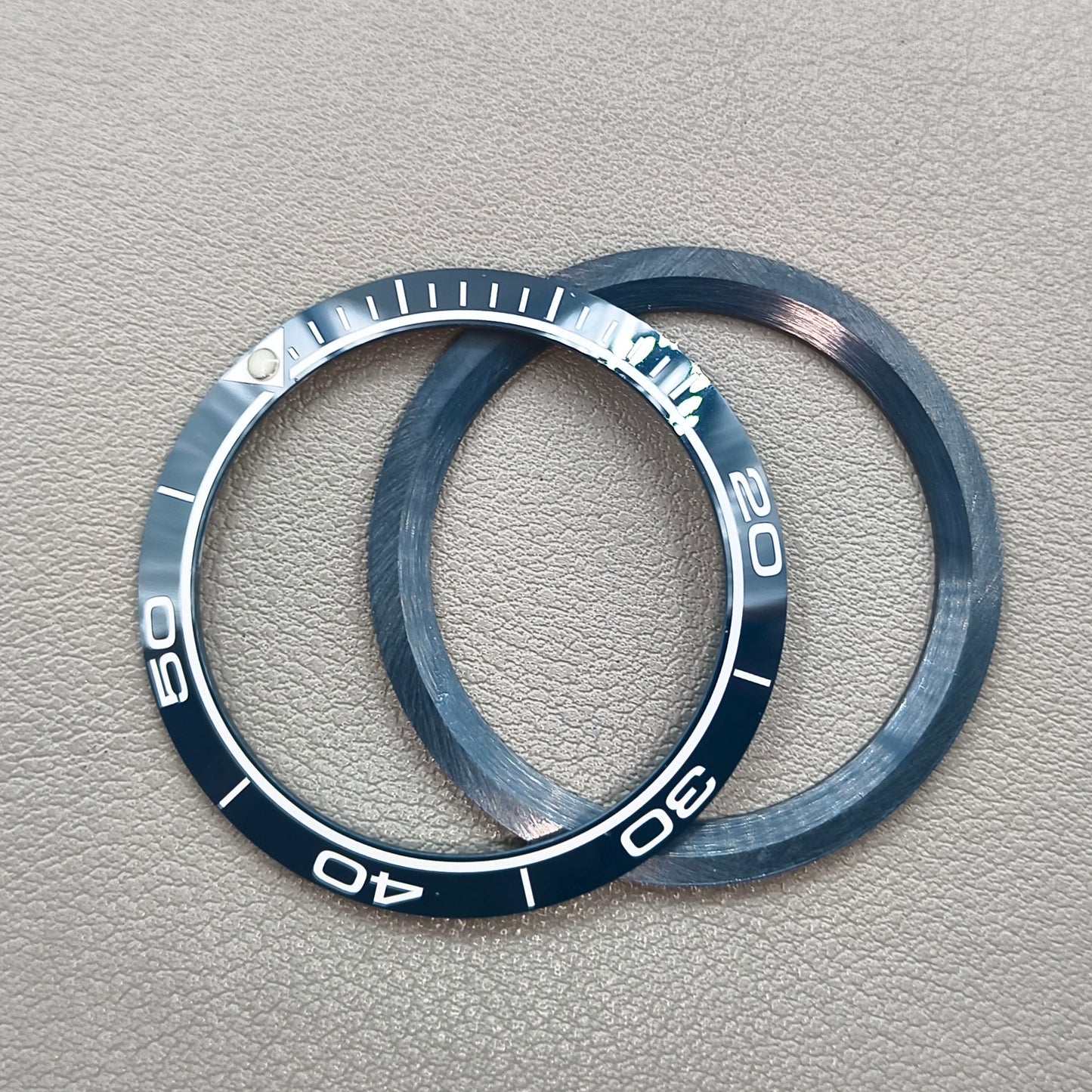 38mm/30.5mm Matte Dark Blue Aluminium Watch Bezel Insert