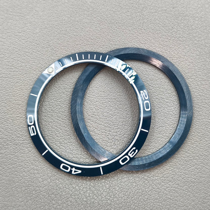 38mm/30.5mm Matte Dark Blue Aluminium Watch Bezel Insert