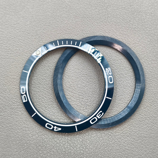 38mm/30.5mm Matte Dark Blue Aluminium Watch Bezel Insert