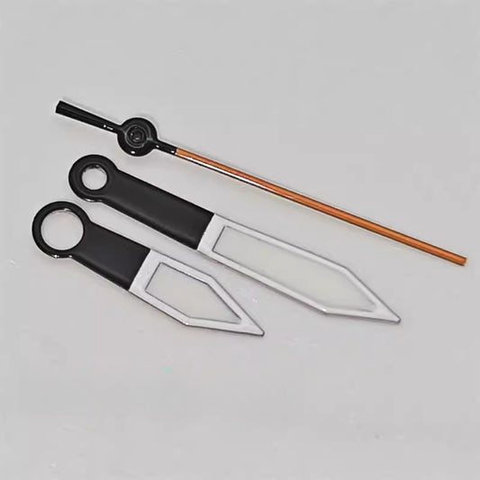 White Trim Orange Second Lume Hands for ETA 2824 2836 NH35 NH36 Miyota 8215 8205