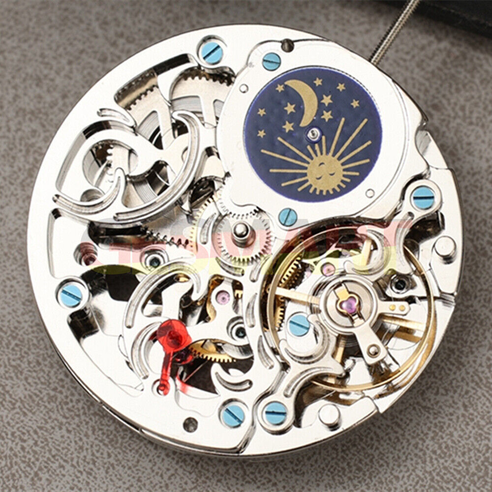Dandong Hollow Star Phase@3 watch accessory with automatic mechanical movement, China-made precision craftsmanship.