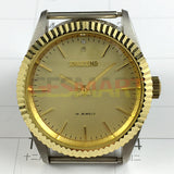 Zhufeng Manual Mechanical Watch 36mm Round Golden Case Golden Nail 2 Hands