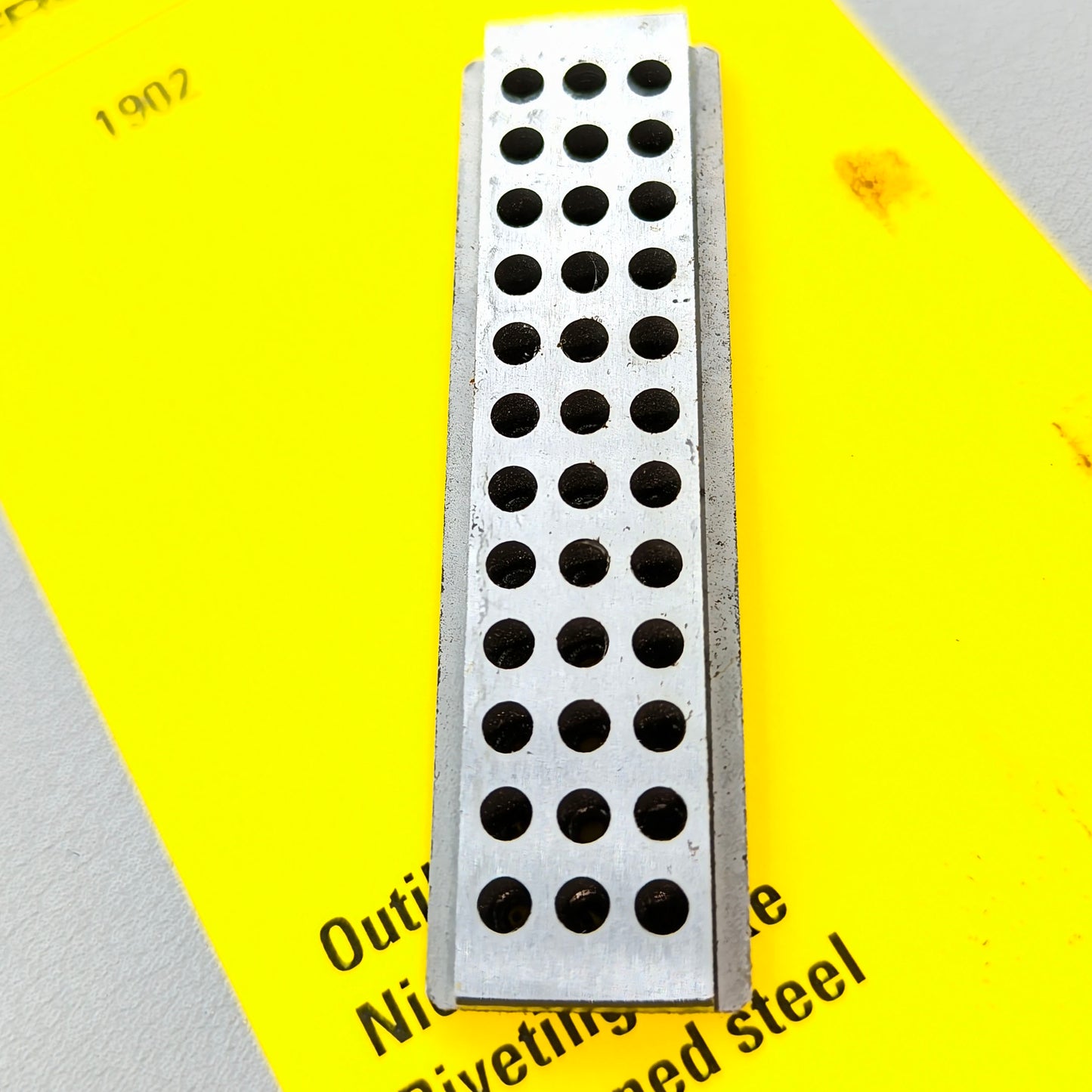 Swiss Bergeon 1902 Rivetting Stake In Steel With 36 Holes