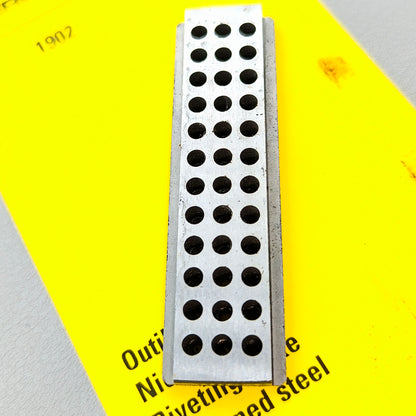 Swiss Bergeon 1902 Rivetting Stake In Steel With 36 Holes