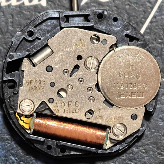 Japan Made 6F30.B Quartz Movement 3 Hands No Calendar Old STock