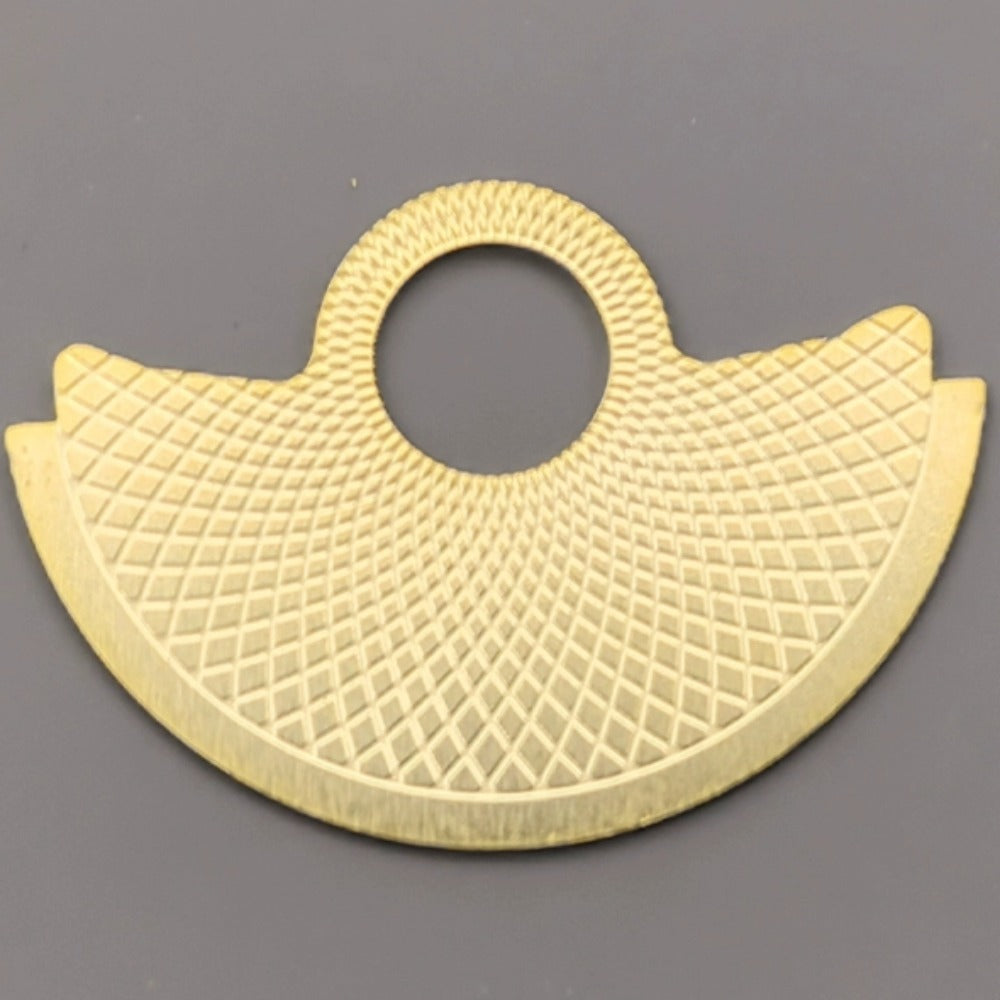 Golden Snake Scale rotor overlay for NH35/NH36/7S26/4R35 movements, enhancing watch accessory style.