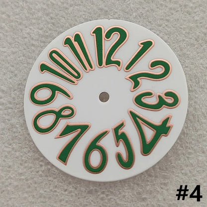 33.2mm Modified Enamel with Faint Luminous Large Watch Dials for NH35 Movement