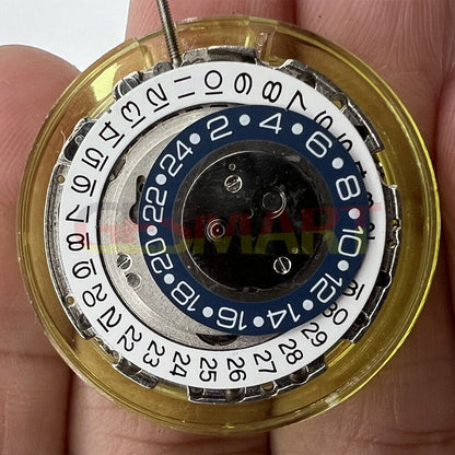 DG2813 automatic mechanical watch movement with silver 3 hands and 24-hour display window for watch accessories.