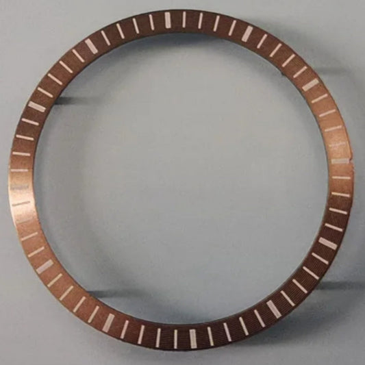 Brown New Modified 28.5x24.5mm Watch Chapter Ring Fit for NH70 Movement