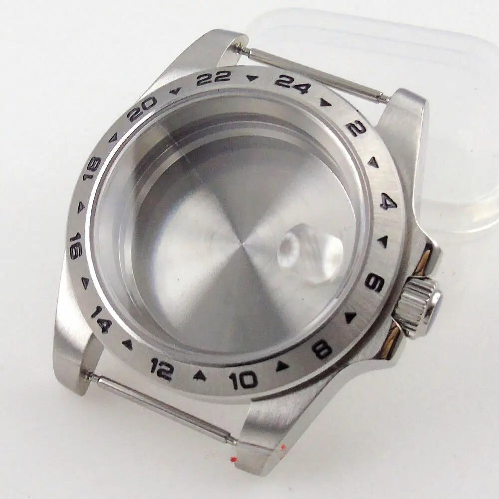 39mm GMT Bezel Sapphire Watch Case Fit NH34/35/36 PT5000 Miyota 8215 2836 2813