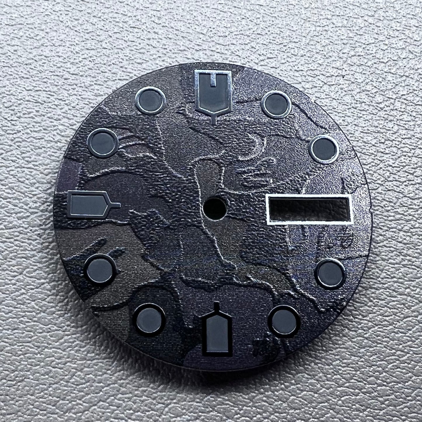 Black Green Luminous Watch Dial for NH36 4R36 Movement