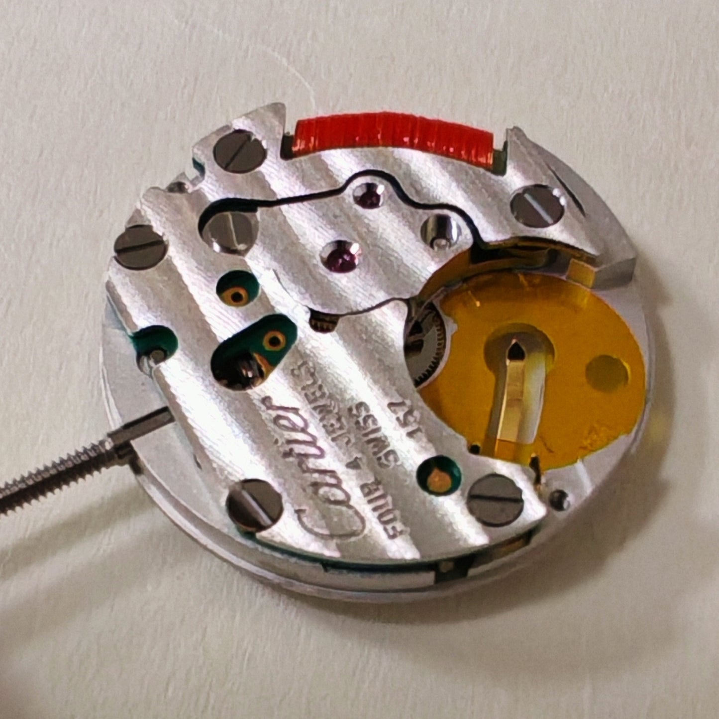 Swiss Made Cartier CTR-157 quartz watch accessory with precise movement and elegant design.