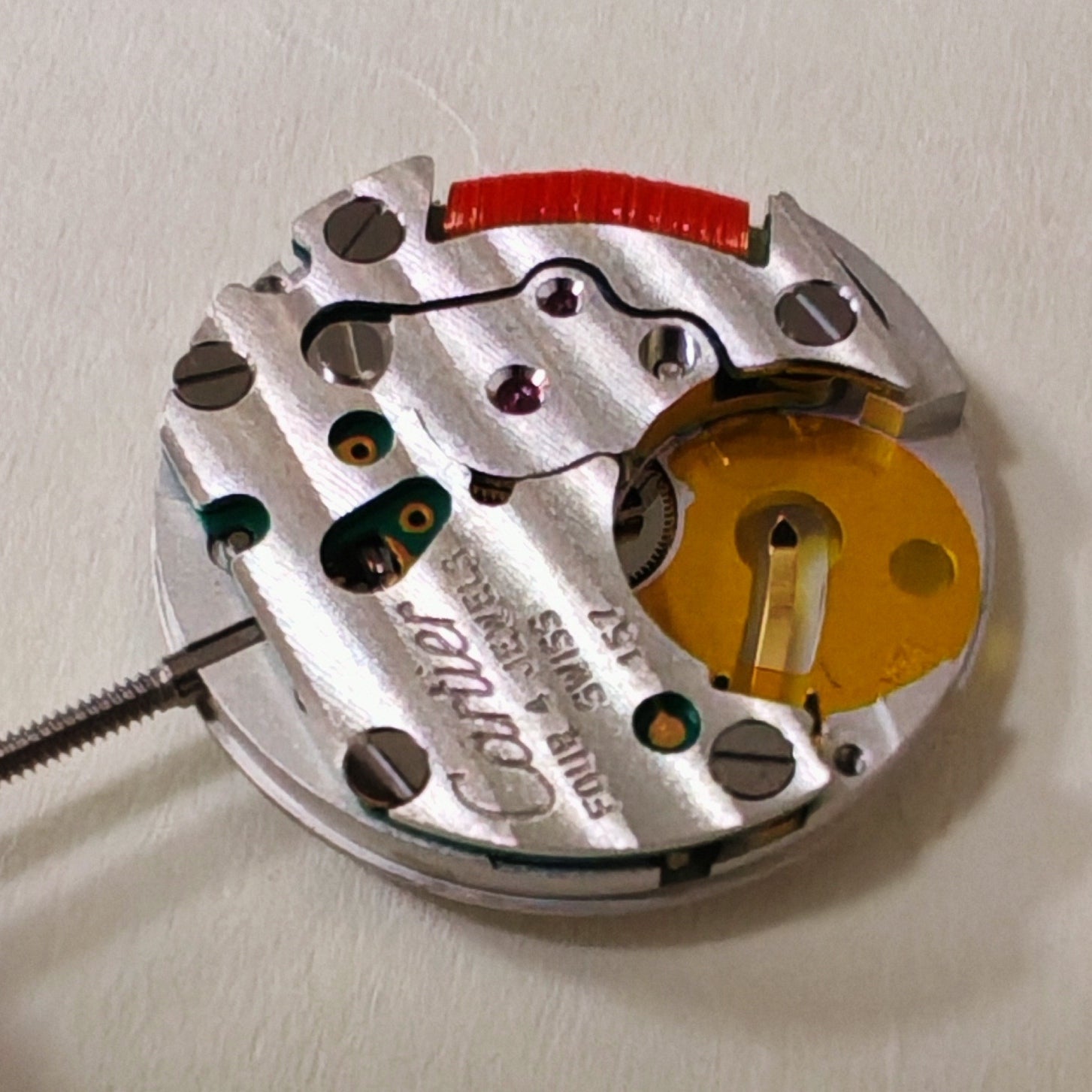 Swiss Made Cartier CTR-157 quartz watch accessory with precise movement and elegant design.