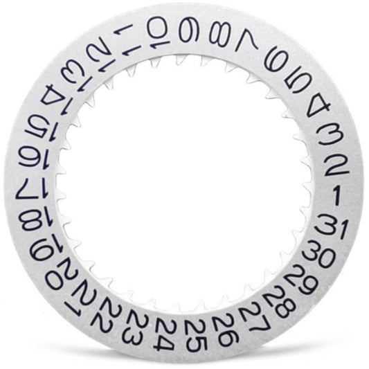 New Black Font Silver Date Disk Wheel Date Wheel for NH35 NH36 Movement