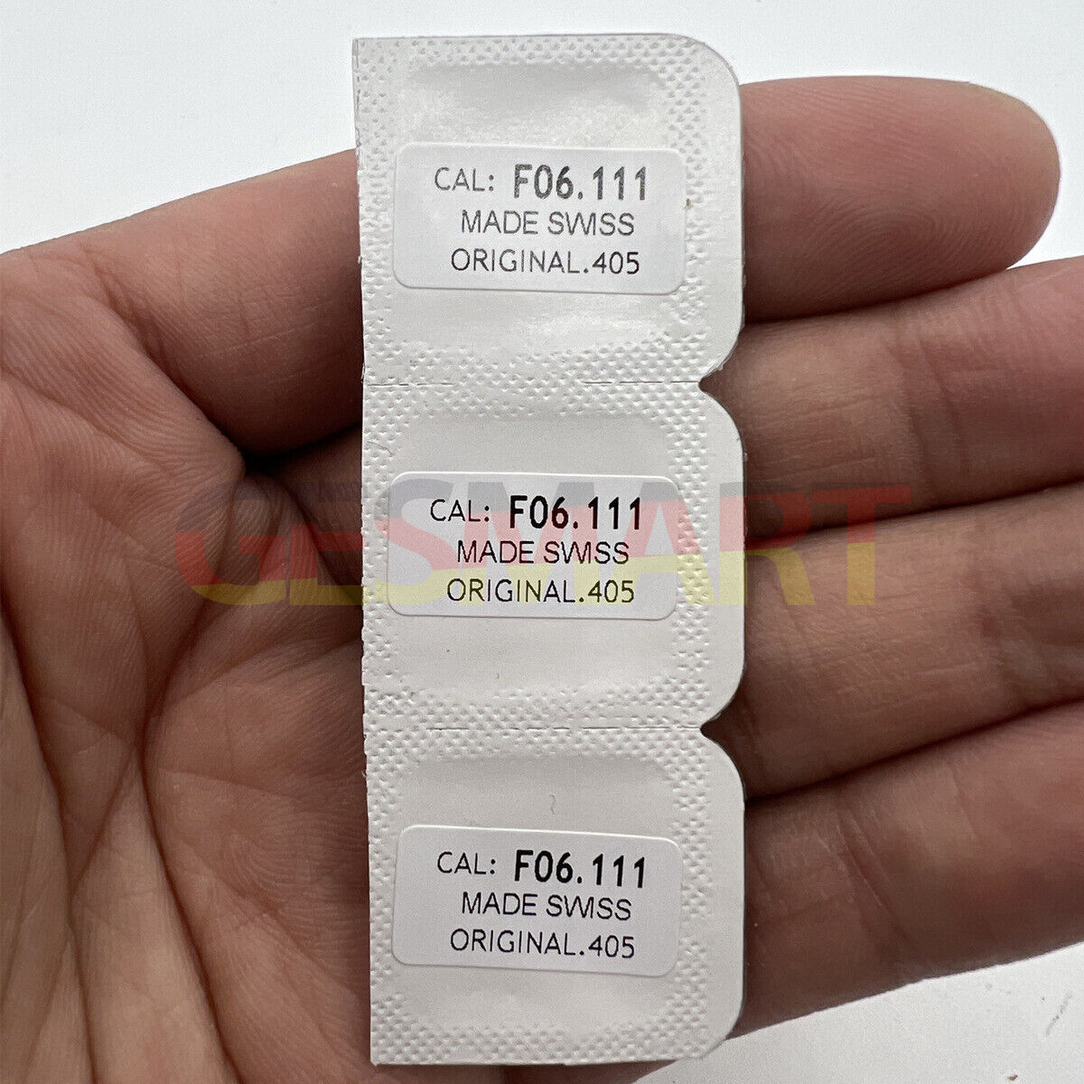 Set of 3 replacement winding stems for ETA F06.111 watch movement, compatible with various watch models.