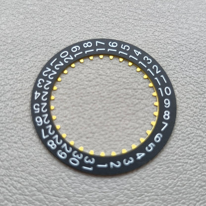 Black Date Disk Wheel Date Wheel Date@3 Generic for China Made 7750 Movement