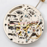 China Made Dandong Silver Hollow Automatic Mechanical Movement Small Second@9