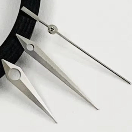Aiguilles de montre argentées de 11,5 mm pour mouvement NH34, NH35, NH36, NH38, NH39, NH72