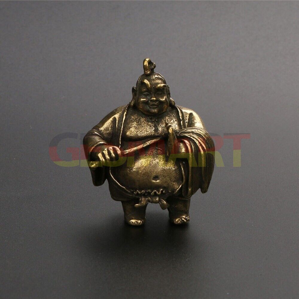 Solid copper Taiyi Immortal trinket with vintage bronze finish, hand-carved by Taiyi artisans for elegant watch accessory display.