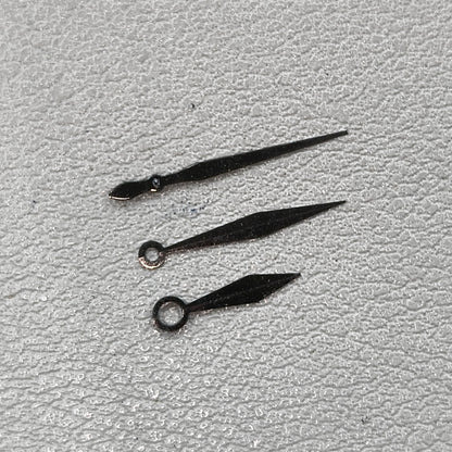 2 Sets/Pack No Lume Black Sword-shaped Watch Hands for NH35 NH36 Movement