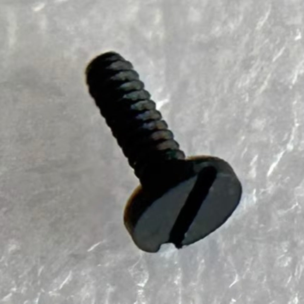Set of 3 black long balance wheel screws with splint for 8500A movement, precise watch accessory.