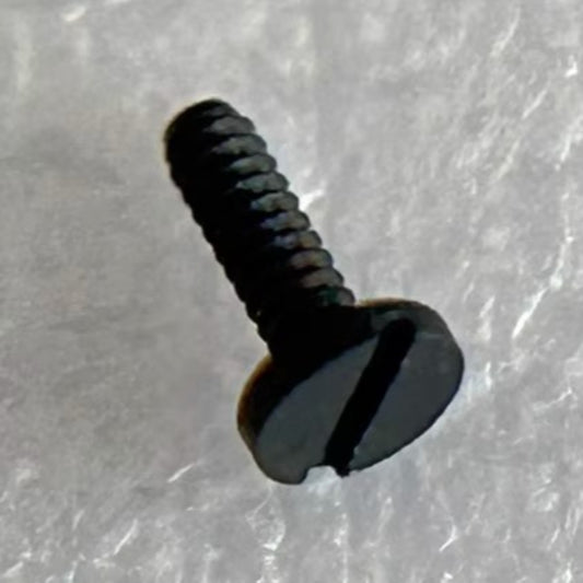 Set of 3 black long balance wheel screws with splint for 8500A movement, precise watch accessory.