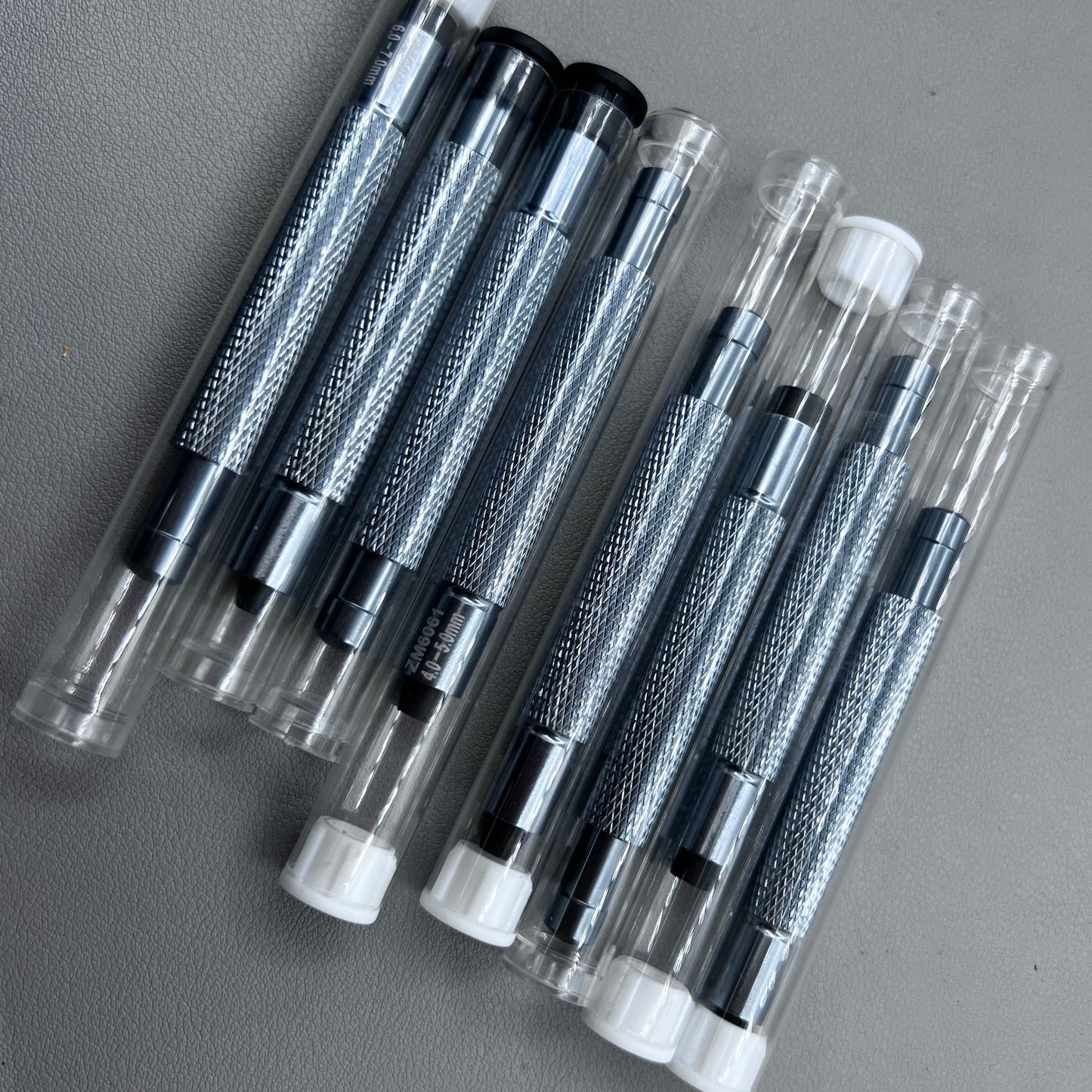 8 Size/Pack 3.0-7.0mm Watch Crown Winder Screw Mechanical Winding Pin Vice