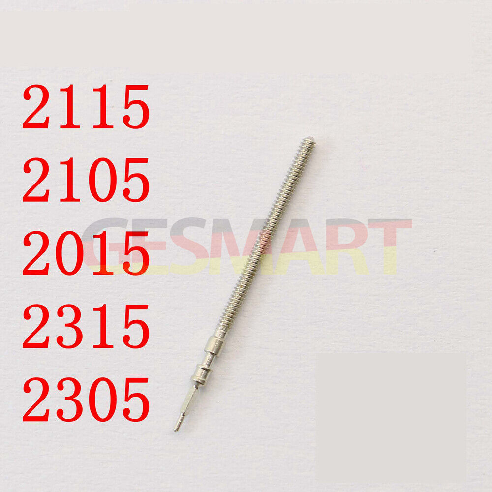 Watch winding stem for Miyota 2115 2105 2015 2315 2305 movements, compatible replacement part.