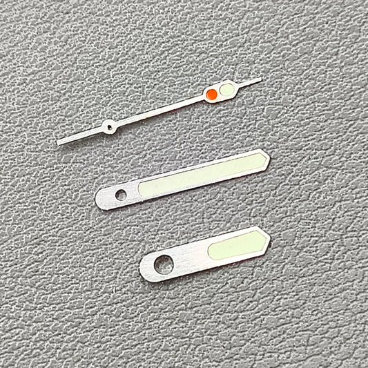 Silver Trim with C3 Green Lume Watch Hands Fit for NH35/NH36 Movement