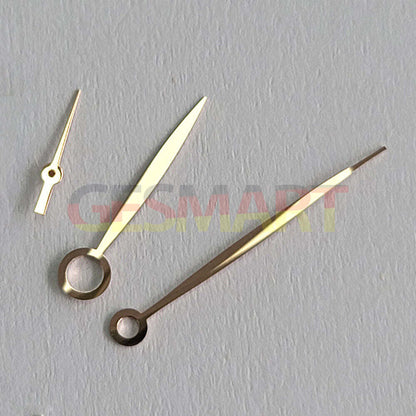 Blue and silver NO Lume watch hands for ST3600/ST3620 ETA6497/6498 movements, compatible with vintage watches.