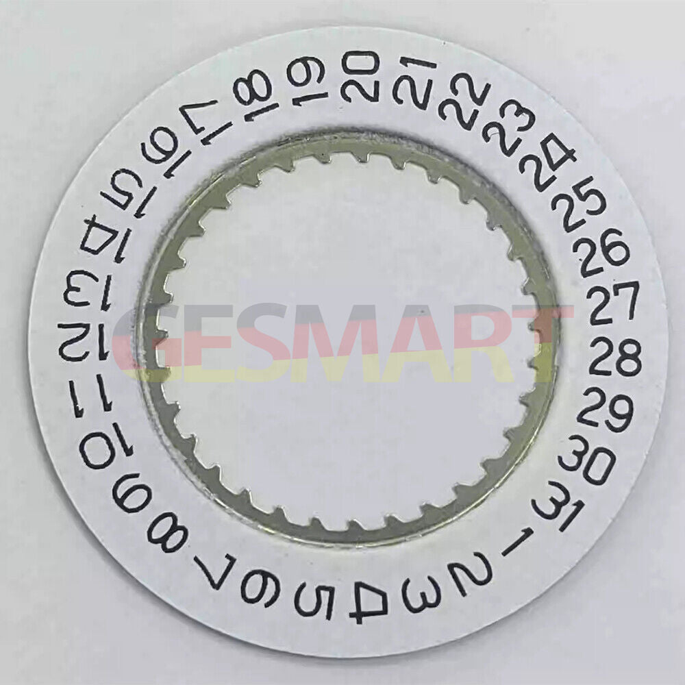 White date disk wheel showcasing date at 3 o'clock for Ronda 5040D 5030D watch movements.