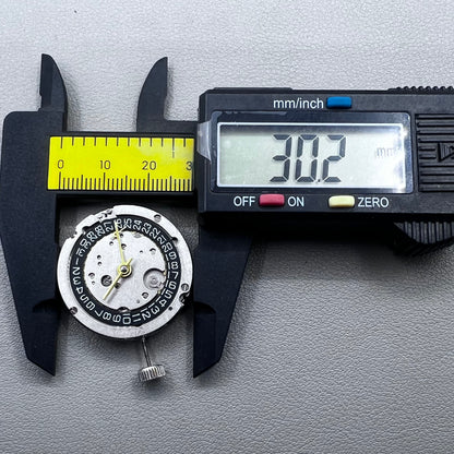 Seagull ST2557 GMT watch accessory with mechanical movement and black small second disk at 9 o'clock.