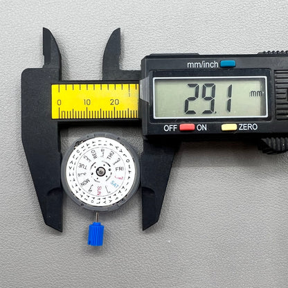 Japan NH36 Automatic Mechanical Movement Arabic Date Dial Crown@3.0