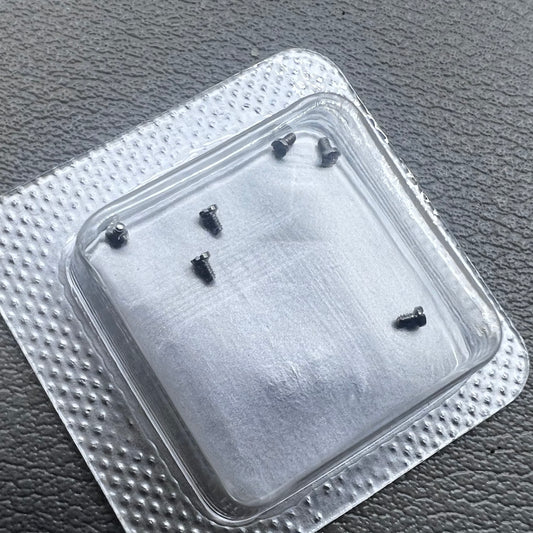 6 PIECES Silver Watch Case Back Screw 0.7mm Fit for L4 Series Quartz Watch