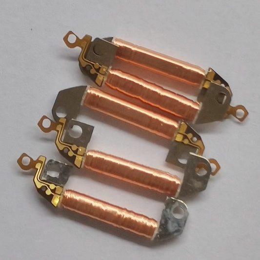 Japanese coil for Seiko 7D46A quartz watch movement, essential circuit board component.